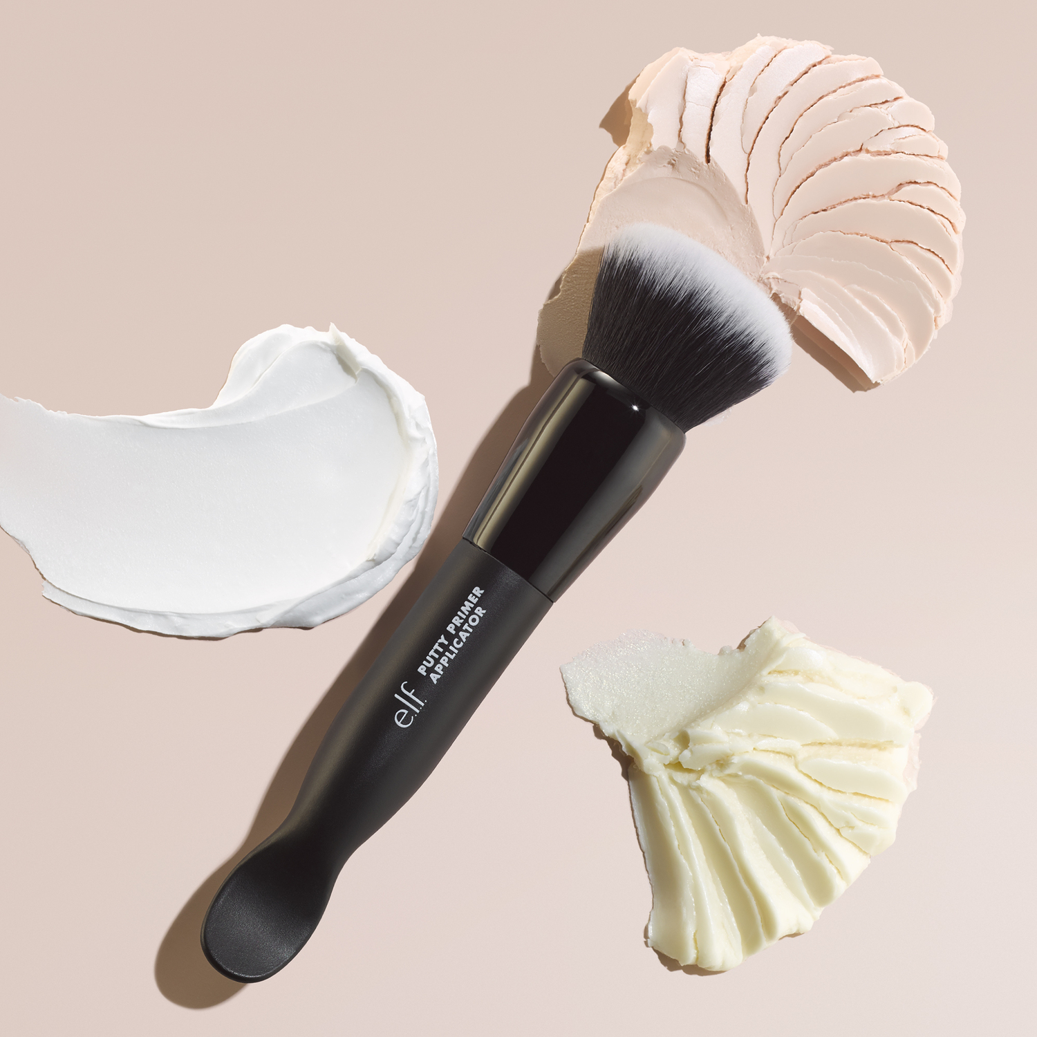 E.L.F. PUTTY PRIMER BRUSH & APPLICATOR (HERRAMIENTA DE MAQUILLAJE DE DOBLE PUNTA Y BROCHA DE MAQUILLAJE)